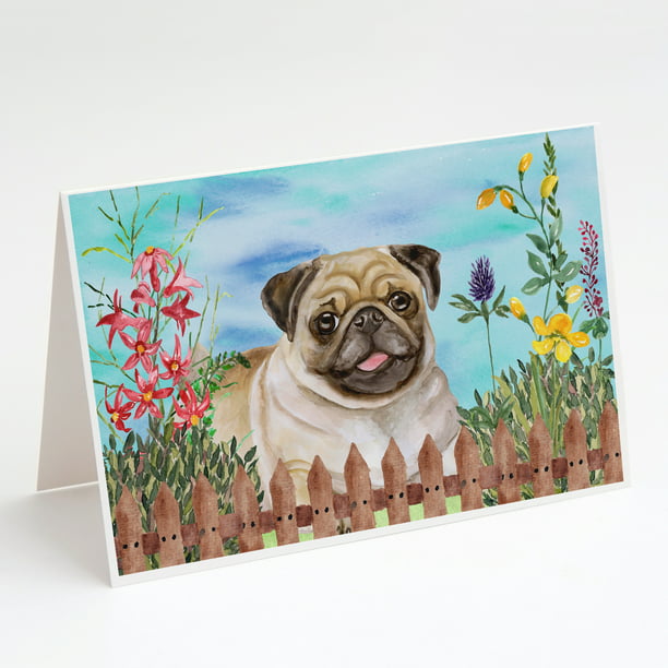 Pack of 5 Pug Birthday Cards